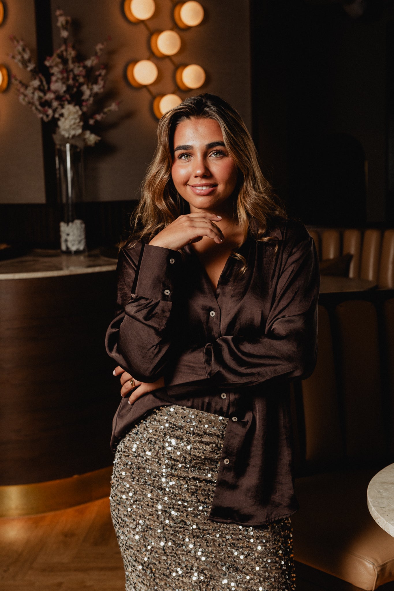 PCKAM Short Skirt - Morel